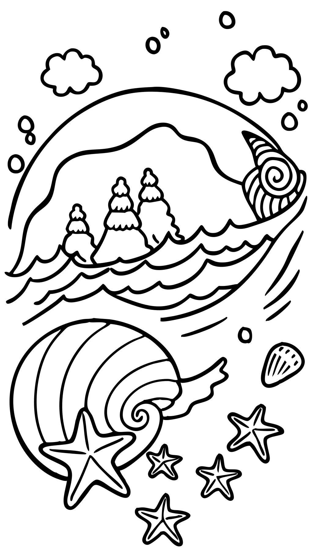 ocean waves coloring pages